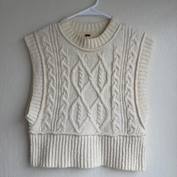 Free People Rowan Ivory Sweater Vest - Picture 4 of 7